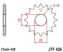 Звезда ведущая  JTF426 12  - 1