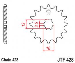 Изображение продукта Звезда ведущая  JTF428 16 