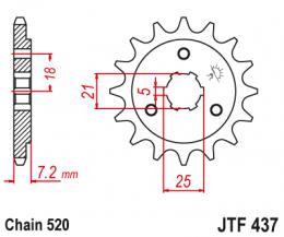 Изображение продукта Звезда ведущая  JTF437 14 