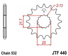 Изображение продукта Звезда ведущая JTF440 15 