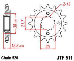 Изображение продукта Звезда ведущая JTF511 14 