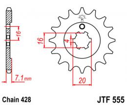 Изображение продукта Звезда ведущая JTF555 13 