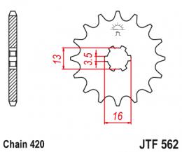 Изображение продукта Звезда ведущая  JTF562 09 