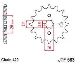 Изображение продукта Звезда ведущая  JTF563 11 