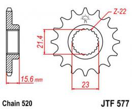 Изображение продукта Звезда ведущая JTF577 14 