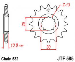 Изображение продукта Звезда ведущая JTF585 17 