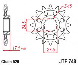 Изображение продукта Звезда ведущая  JTF748 14 