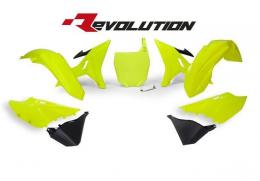 Изображение продукта Комплект пластика YZ125-250 02-21 # WR/YZ-X250 16-21 Revolution неон желтый/черный 