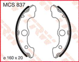 Изображение продукта Колодки тормозные барабанные MCS837 