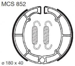 Колодки тормозные барабанные MCS852  - 1