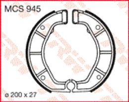 Изображение продукта Колодки тормозные барабанные MCS945 