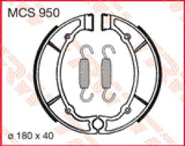 Колодки тормозные барабанные MCS950  - 1