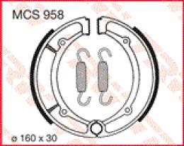 Изображение продукта Колодки тормозные барабанные MCS958 