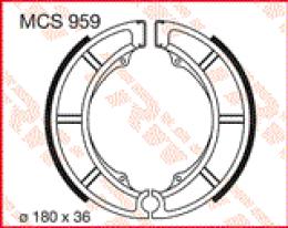 Колодки тормозные барабанные MCS959  - 1