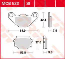 Изображение продукта Колодки тормозные дисковые MCB523 