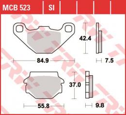 Изображение продукта Колодки тормозные дисковые MCB523SI 