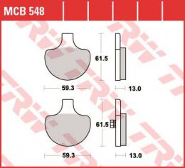 Изображение продукта Колодки тормозные дисковые MCB548 