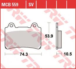 Изображение продукта Колодки тормозные дисковые MCB559 