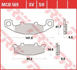 Изображение продукта Колодки тормозные дисковые MCB569SV 