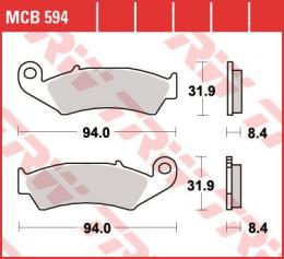 Изображение продукта Колодки тормозные дисковые MCB594 