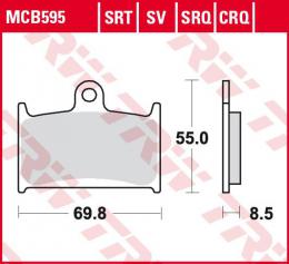 Изображение продукта Колодки тормозные дисковые MCB595 