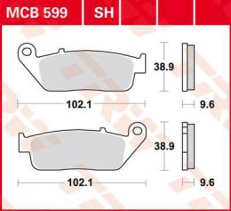 Изображение продукта Колодки тормозные дисковые MCB599 