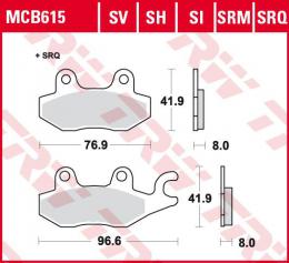 Колодки тормозные дисковые MCB615  - 1