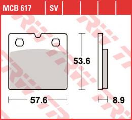 Изображение продукта Колодки тормозные дисковые MCB617 