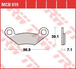 Изображение продукта Колодки тормозные дисковые MCB619 