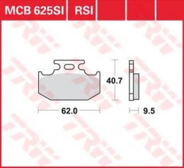 Изображение продукта Колодки тормозные дисковые MCB625SI 