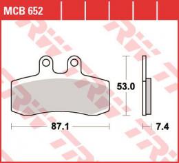 Изображение продукта Колодки тормозные дисковые MCB652 