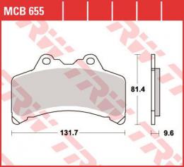 Изображение продукта Колодки тормозные дисковые MCB655 