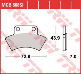 Изображение продукта Колодки тормозные дисковые MCB668SI 