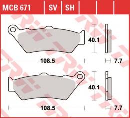 Изображение продукта Колодки тормозные дисковые MCB671 