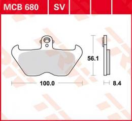 Изображение продукта Колодки тормозные дисковые MCB680SV 