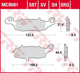 Изображение продукта Колодки тормозные дисковые MCB681SH 