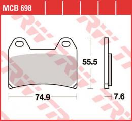 Изображение продукта Колодки тормозные дисковые MCB698 