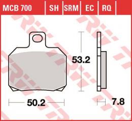 Изображение продукта Колодки тормозные дисковые MCB700EC 