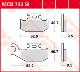 Изображение продукта Колодки тормозные дисковые MCB723SI 