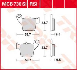 Изображение продукта Колодки тормозные дисковые MCB730SI 