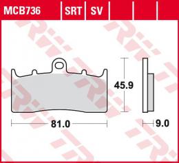 Изображение продукта Колодки тормозные дисковые MCB736 