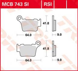 Изображение продукта Колодки тормозные дисковые MCB743SI 