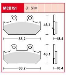 Изображение продукта Колодки тормозные дисковые MCB751 