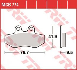 Изображение продукта Колодки тормозные дисковые MCB774 