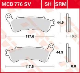 Изображение продукта Колодки тормозные дисковые MCB776SV 