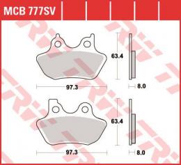 Изображение продукта Колодки тормозные дисковые MCB777SV 