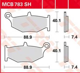 Изображение продукта Колодки тормозные дисковые MCB783SH 