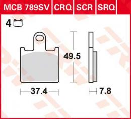 Изображение продукта Колодки тормозные дисковые MCB789SV 