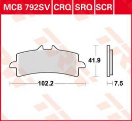 Изображение продукта Колодки тормозные дисковые MCB792SV 