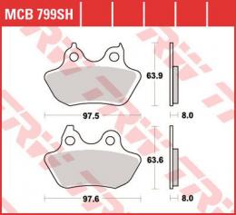 Изображение продукта Колодки тормозные дисковые MCB799SH 